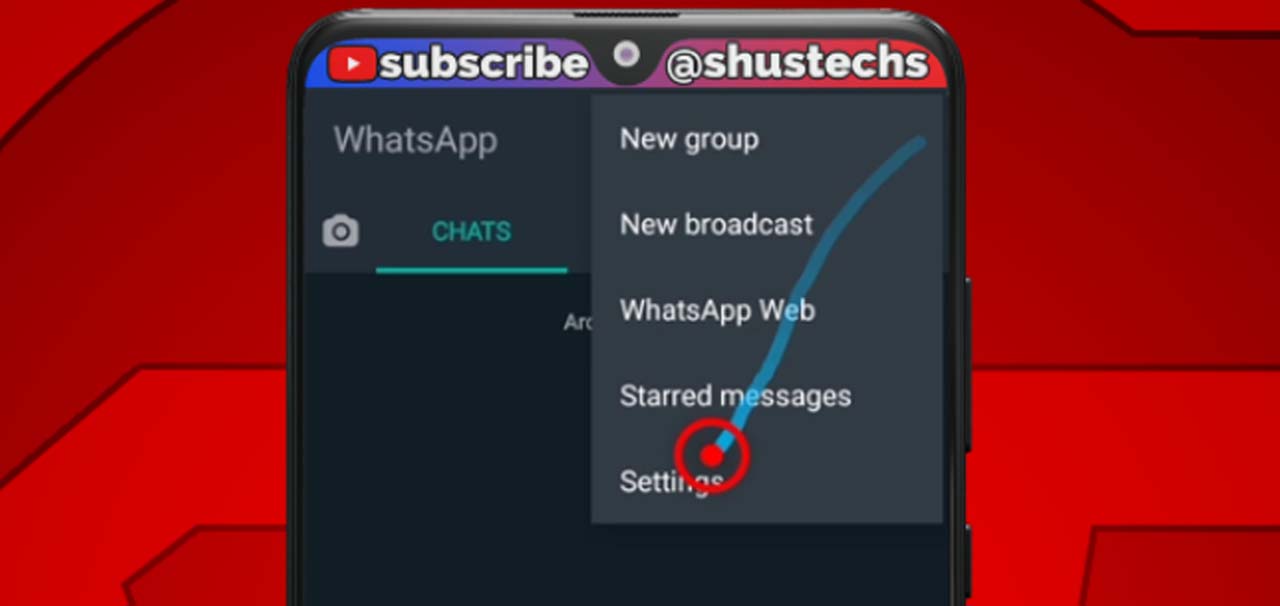 whatsapp settings option