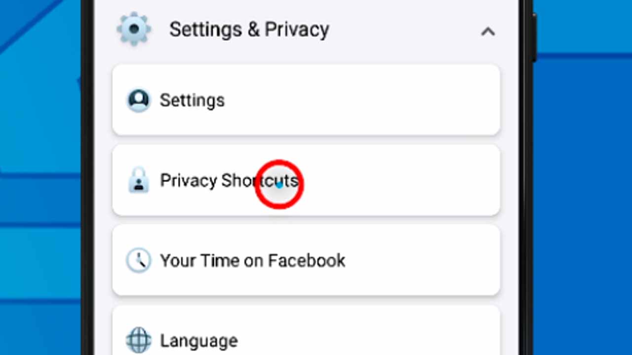 4 facebook privacy shortcuts option
