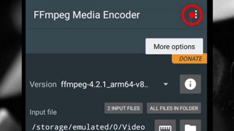 ffmpeg android video settings