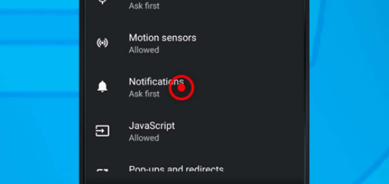 4 chrome android notifications option