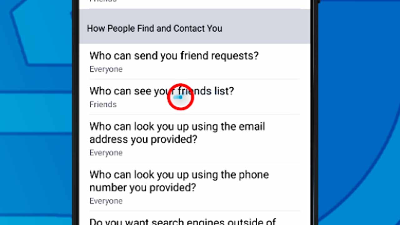 7 facebook who can see your friends list